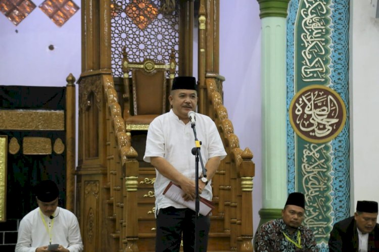 Sekda Sambut Kedatangan Jamaah Haji di Mesjid Al Ikhlas