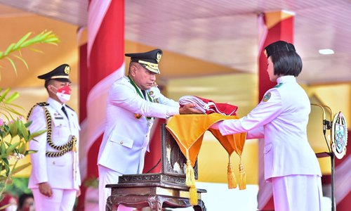 Jadi Inspektur Upacara HUT ke-77 RI, Edy Rahmayadi Sebut HUT RI Momentum Evaluasi Bangsa Dalam Mengisi Pembangunan