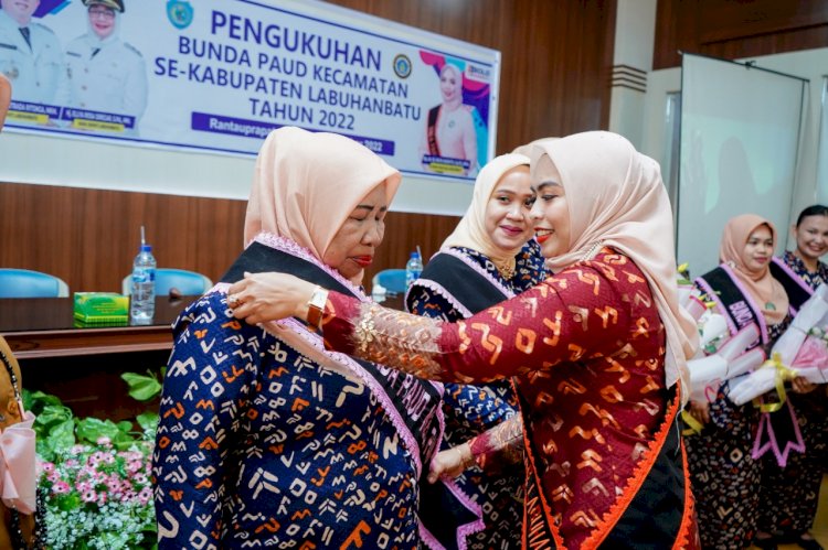 Pengurus Bunda Paud Kecamatan Kabupaten Labuhanbatu Resmi Dikukuhkan