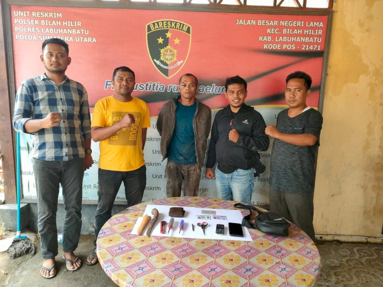 Polsek Bilah Hilir Ringkus Pelaku Pencurian Mobil Dan Sepeda Motor