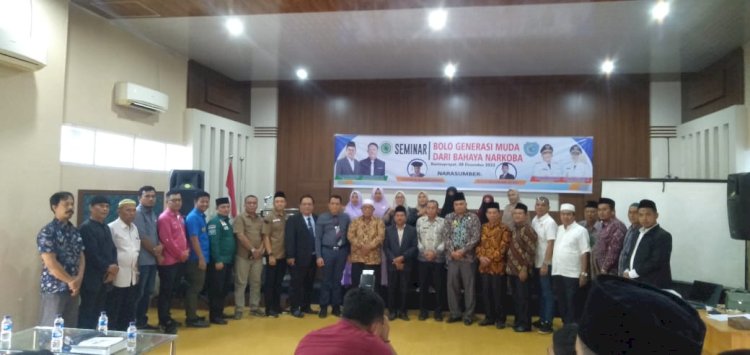 DPD KNPI Kabupaten Labuhanbatu dibawah Komando H.Romario Simangungsong, S.IP, M.IP menghadiri acara Seminar bolo Generasi Muda dari bahaya Narkoba