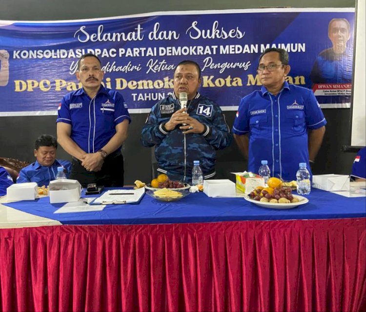 Konsolidasi DPAC Demokrat Medan Maimun Berjalan Sukses