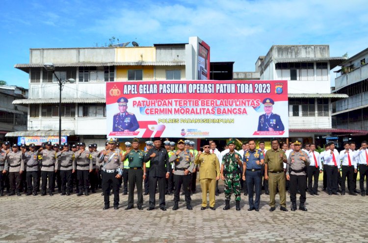 Apel Gelar Pasukan Operasi Patuh Toba 2023 Kota Padangsidimpuan
