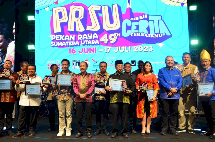 Padangsidimpuan Raih Juara 3 Kesenian Daerah Terbaik PRSU Tahun 2023.
