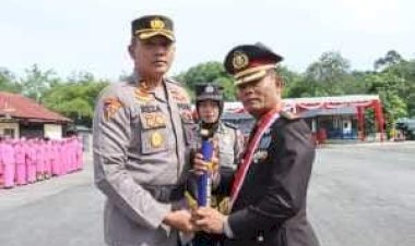 Kapolres Natal Memimpin Langsung Pelepasan Purna Bakti AKBP Walder Sidabutar Dengan Jabatan Terakhir Wakapolres