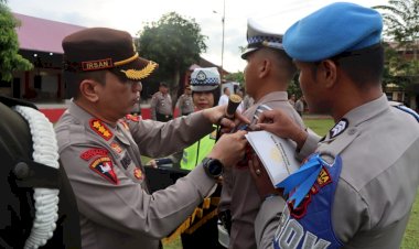 Kapolresta Deli Serdang Pimpin Apel Gelar Pasukan Ops Zebra Toba 2023