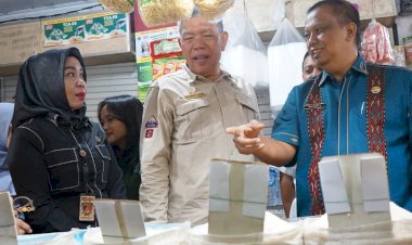 Pantau Harga dan Ketersediaan Beras, Disperindag ESDM Sumut Sidak Pasar Sukaramai