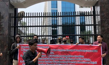 Aksi Kesebelas Kali Imakor Sumut Di Depan Kantor Kejaksaan Tinggi Sumatera Utara Belum Ada Tanda Keseriusan Memanggil Kadis Perkim Padang Lawas 