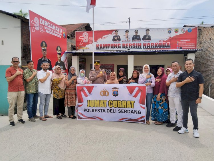 Giat Rutin Jumat Curhat Polresta Deli Serdang Untuk Dengarkan Keluh Kesah Masyarakat