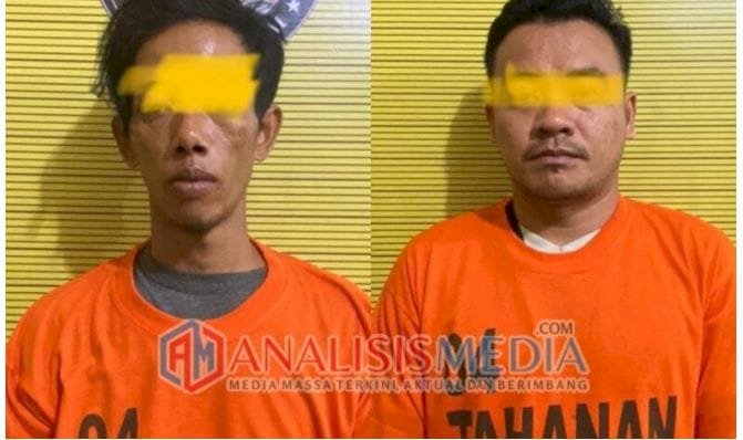 Dua Orang Tersangka Pelaku Narkotika Jenis Sabu Ditangkap Satresnarkoba Polres Binjai