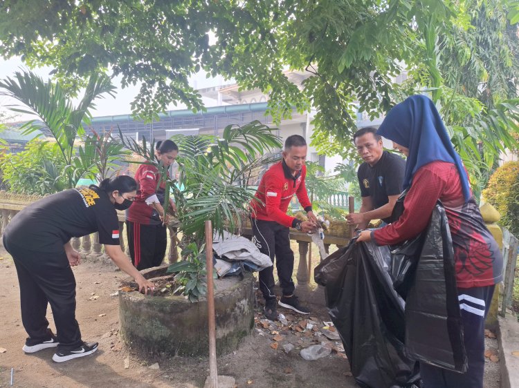 PERINGATI WORLD CLEANUP DAY, RUTAN LABUHAN DELI GELAR GOTONG ROYONG KEBERSIHAN LINGKUNGAN