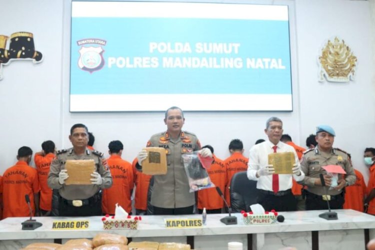 Polres Madina Dan Jajarannya Tancap Gas Dalam Pengungkapan Kasus Narkotika Selama Sepekan