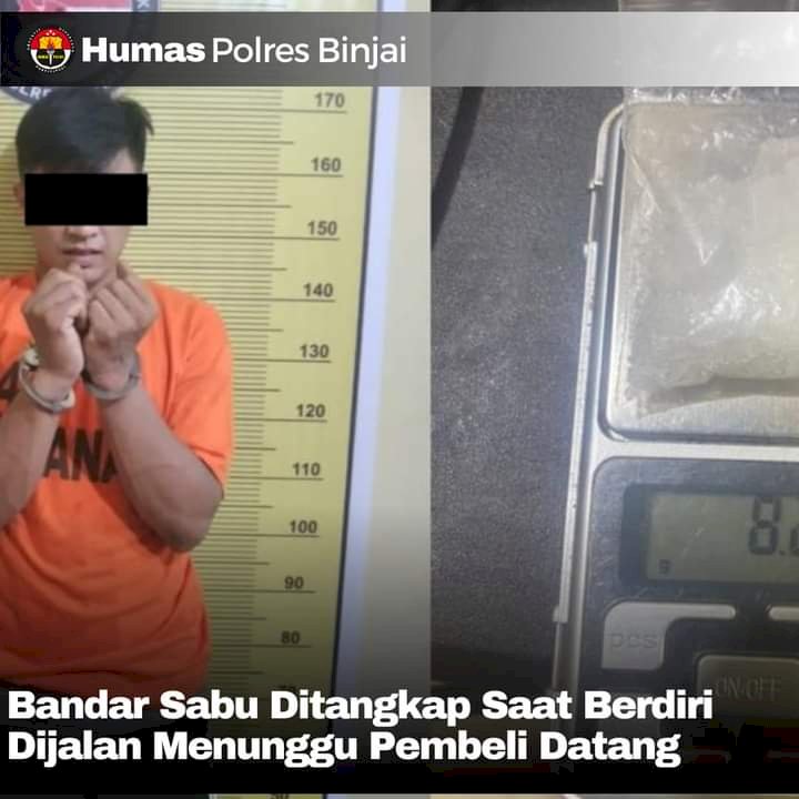 Bandar Sabu Ditangkap Saat Berdiri Di Jalan Menunggu Pembeli Di Jalan Polres Binjai Berhasil Tangkap Bandar Sabu Saat Menunggu Pembeli Datang