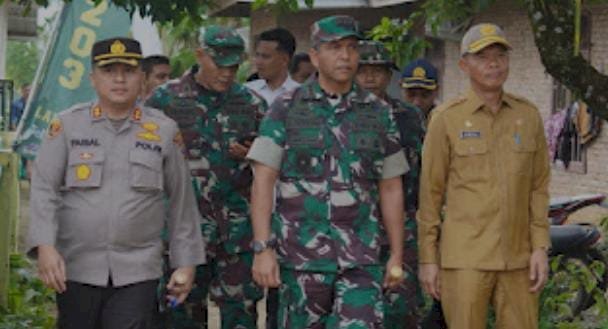 Kapolres Langkat AKBP Faisal Rahmat HS SIK SH MH Menghadiri Pembukaan TMMD ke 118 TA 2023