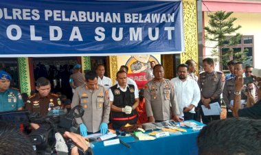 Polres Pelabuhan Belawan Berhasil Mengungkap Berbagai Kasus