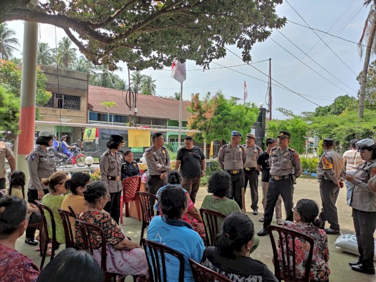 Polres Tanah Karo Berikan Fasilitas Trauma Healing Bagi Korban Kebakaran di Lau Baleng