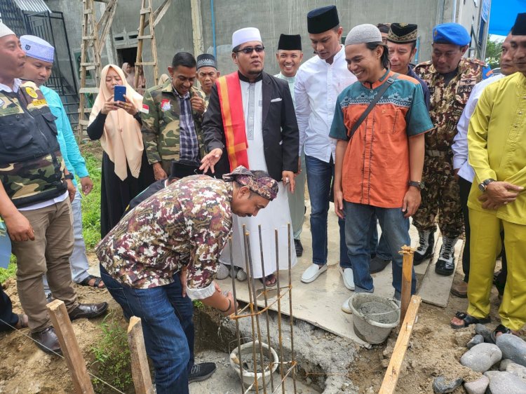 PD II GM FKPPI Sumut Menghadiri acara peletakan batu pertama Pondok Qur’an Al-Muflihun Kec. Hamparan Perak