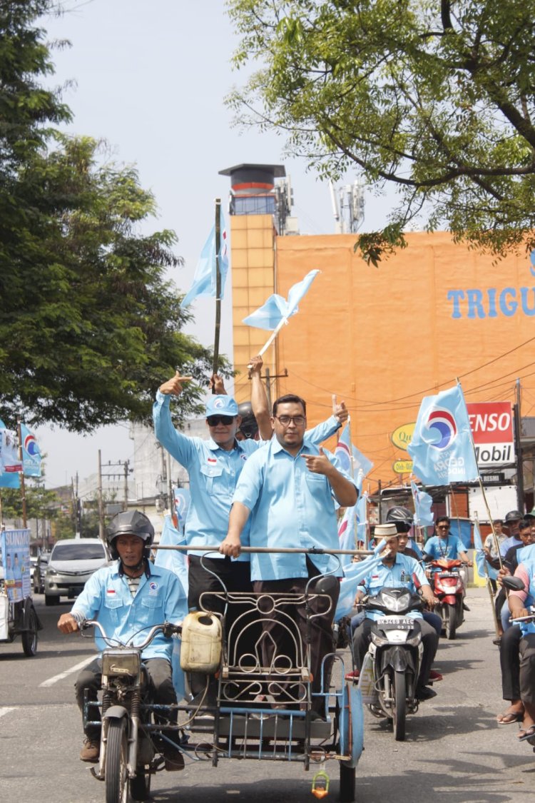 Birukan Medan, Partai Gelora Adakan Konvoi di Hari Pertama Kampanye Terbuka