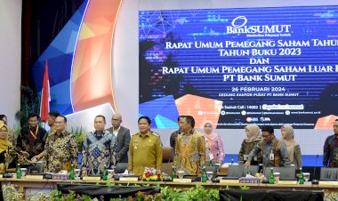 Penjabat Walikota Padangsidimpuan Hadiri RUPS Tahunan & RUPS LB, PT Bank Sumut
