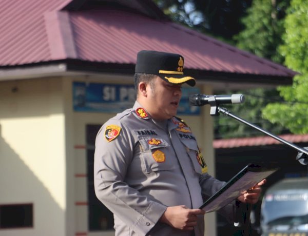 Polres Langkat Gelar Apel Siaga dalam Antisipasi Gangguan Kamtibmas Menyusul Putusan PHPU Presiden dan Wakil Presiden oleh MK