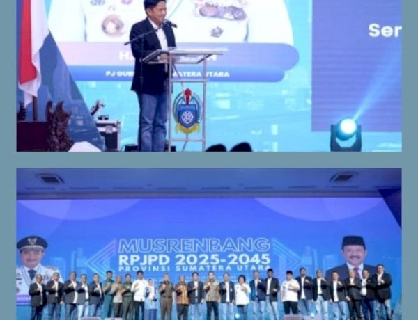 Buka Musrenbang RPJPD, Pejabat Gubernur Sumut Beberkan Visi Misi Pembangunan 2025-2045