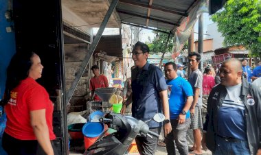 Sapa Masyarakat Polonia Rico Waas di Dampingi Ketua DPC Partai Demokrat Kota Medan Iswanda Ramli