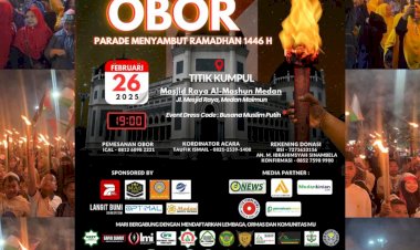 Pawai Obor Sambut Ramadhan, Puluhan Organisasi dan Komunitas di Sumatera Utara Ikut Ambil Bagian