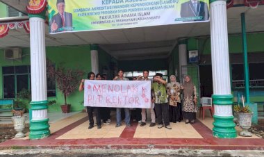 BEM UNIVA Labuhanbatu Tolak Plt Rektor