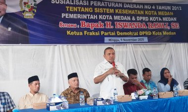 Sosialisasi Perda Ke-2 di Medan Helvetia, Masyarakat Sampaikan Aspirasi Terkait BPJS H. Iswanda Ramli Paparkan Program UHC Premier
