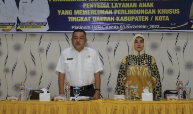 Sekretaris Daerah Buka Pelatihan Peningkatan Kapasitas Sumber Daya Lembaga Penyedia Layanan Anak Yang Memerlukan Perlindungan Khusus Tingkat Daerah Kabupaten/Kota