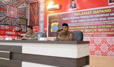 Polres Labuhanbatu Buka Pelatihan Content Creator Dan Copy Writing 
