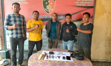 Polsek Bilah Hilir Ringkus Pelaku Pencurian Mobil Dan Sepeda Motor