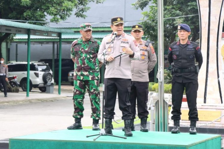 Kapolres Binjai Pimpin Apel TNI-Polri di Makodim 0203 Langkat