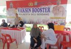 Polresta Deli Serdang Kombes Pol .Irsan Sinuhaji SikMH Kembali Menggelar Vaksinasi Booster Untuk Masyarakat