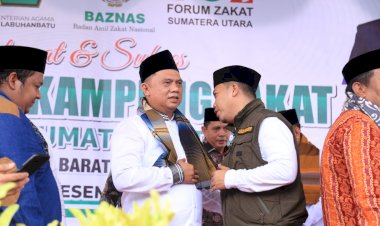 Bupati dan Wakil Bupati Hadiri Peresmian Kampung Zakat Sumatera Utara