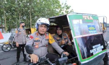 Kapolda Sumut Bawa Betor ,Ajak Masyarakat Tertib Lalu Lintas