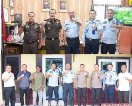 Karutan Labuhan Deli Sambangi Cabjari Labuhan Deli dan Polsek Medan Labuhan