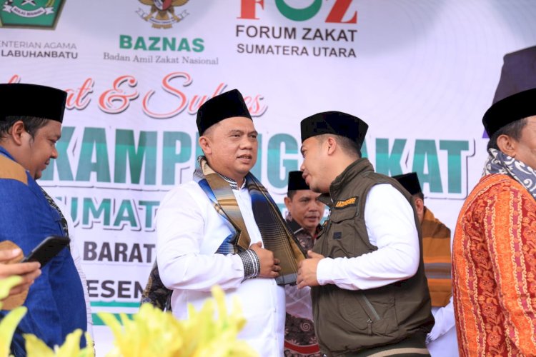 Bupati dan Wakil Bupati Hadiri Peresmian Kampung Zakat Sumatera Utara