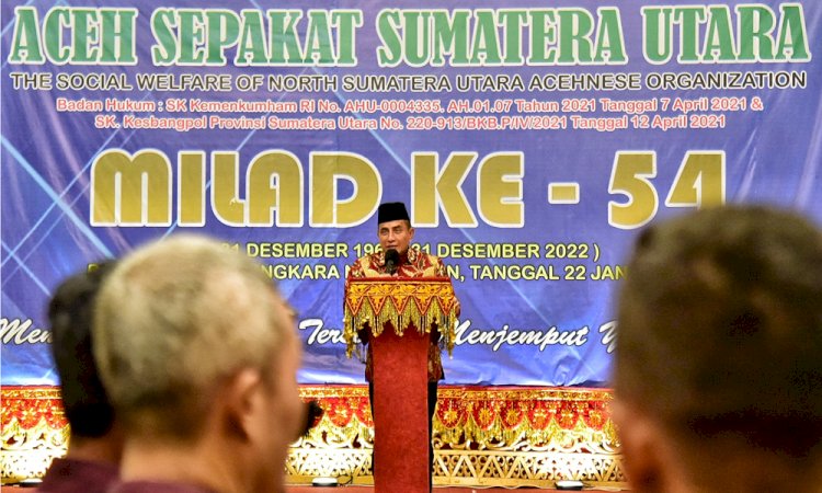 Peringatan Milad ke-54, Edy Rahmayadi Berharap Aceh Sepakat Terus Dorong Pertumbuhan Ekonomi Sumut