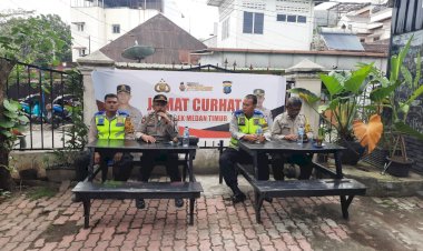 Warga Pertanyakan Isu Penculikan pada Jumat Curhat Polsek Medan Timur