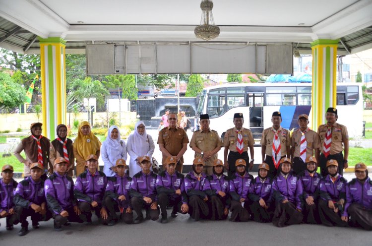 Wakil Walikota Lepas Kontingen Peserta Gerakan Pramuka Lomba Tingkat IV