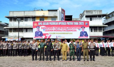 Apel Gelar Pasukan Operasi Patuh Toba 2023 Kota Padangsidimpuan