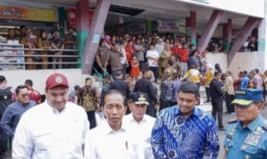 Jokowi kunjungan Ke Binjai Dalam Rangka Resmikan JDU SPAM Regional PDAM TIRTANADI Tirtasari 
