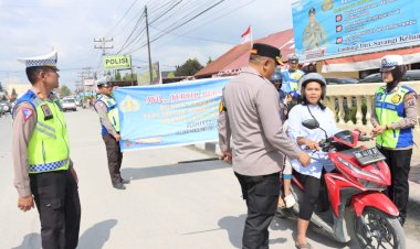 Hari ke 12 OPS Zebra Toba 2023 Di Polres Humbahas, Pelanggar Didominasi Tidak Pakai Helm