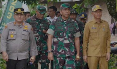 Kapolres Langkat AKBP Faisal Rahmat HS SIK SH MH Menghadiri Pembukaan TMMD ke 118 TA 2023