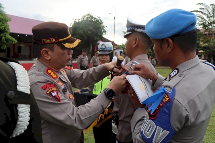 Kapolresta Deli Serdang Pimpin Apel Gelar Pasukan Ops Zebra Toba 2023