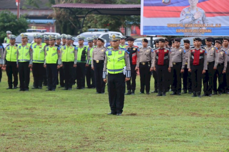 Kapolres Madina Pimpin Langsung Upacara Gelar Pasukan Operasi Zebra 2023