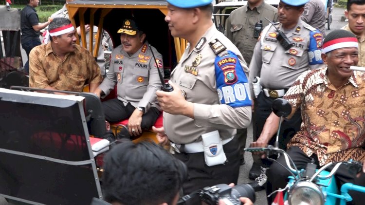 Wakapolri Naik Becak Bermotor Di Unimed