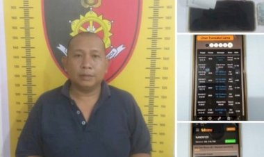 Tim Opsnal Satreskrim Polres Sergai Mengamankan Terduga Pelaku Perjudian Online Jenis Macau