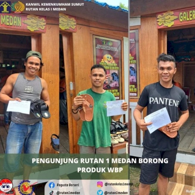 Produk Kerajinan Tangan Warga Binaan Rutan Tanjung Gusta Kelas 1 Medan Mendapat Sambutan Hangat dari Masyarakat